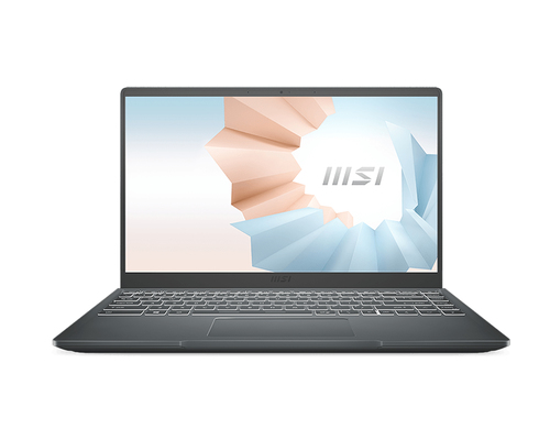 MSI Modern 14 B5M-224XES AMD Ryzen™ 5 5500U Ноутбук 35,6 cm (14") Full HD 8 GB DDR4-SDRAM 512 GB Твердотельный накопитель (SSD) Wi-Fi 6 (802.11ax) Серый