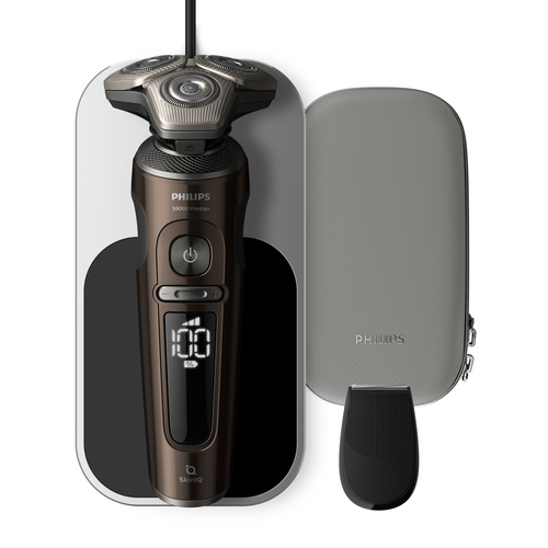 Philips SP9870/13 men's shaver Rotation shaver Trimmer Black, Brown – image 1