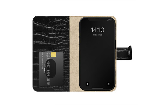 iDeal of Sweden Magnet Wallet+ MagSafe iPhone 13 / 14 / 15 / 16e / 17e Black Croco – image 3