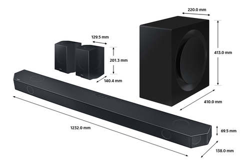 Samsung HW-Q990C/XU soundbar speaker Black 11.1.4 channels – image 2