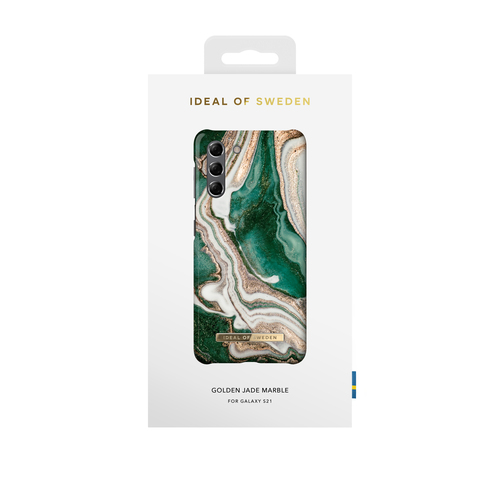 iDeal of Sweden Printed Case Galaxy S21 Golden Jade Marble