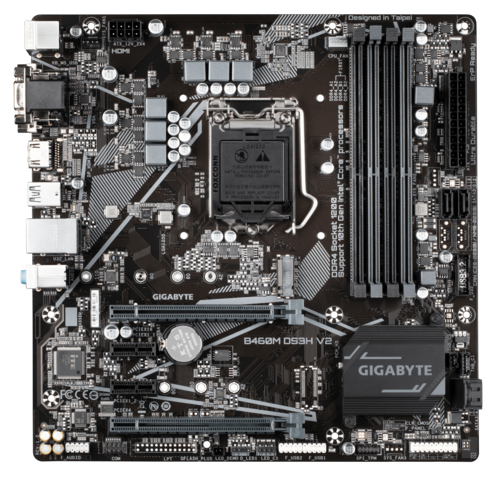 GIGABYTE B460M DS3H V2 материнская плата Intel B460 LGA 1200 (Socket H5) Микро ATX
