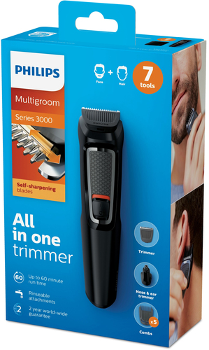 Philips MULTIGROOM Series 3000 MG3720/33 Face and hair trimmer with 7 quality tools – image 4