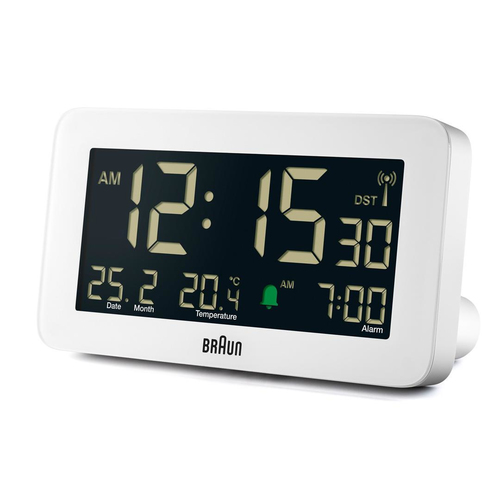 Braun BC10 Reloj despertador digital Blanco