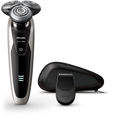 Philips SHAVER Series 9000 S9041/12R1 men's shaver Rotation shaver Trimmer Black, Silver