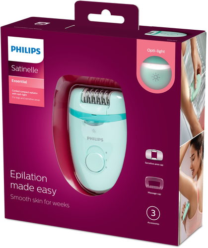 Philips Satinelle Essential BRE265/00 Corded compact epilator – image 4