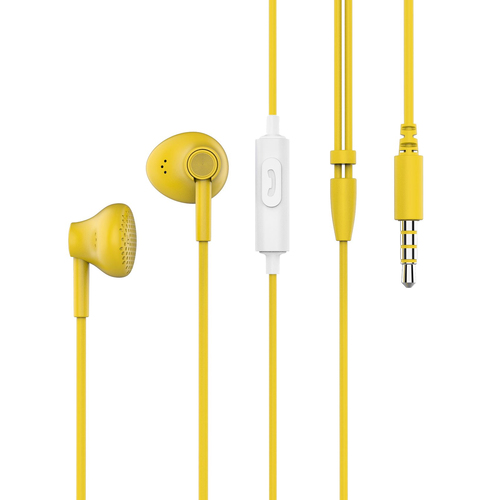 Celly PT-WDE001Y headphones/headset Wired In-ear Calls/Music Yellow