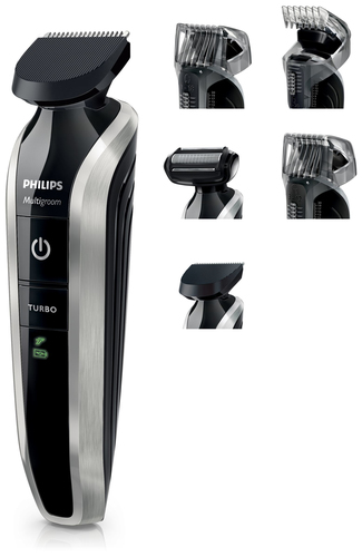 Philips MULTIGROOM Series 7000 QG3389/15 body groomer/shaver Black, Metallic