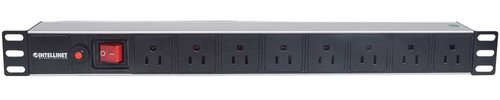 Intellinet Barra multicontacto con 8 salidas para montaje en 1U de rack de 19" - Tipo EU imagen 4