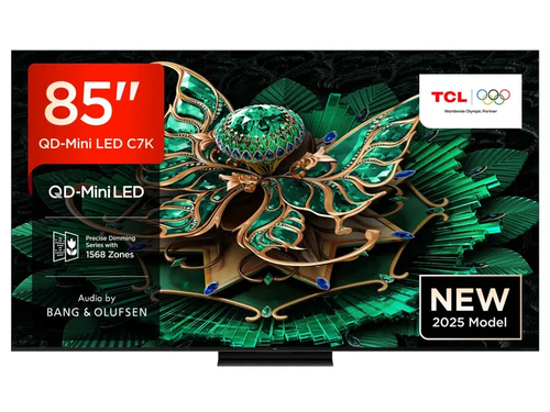 TCL 85C7K-UK TV 2.16 m (85") 4K Ultra HD Smart TV Wi-Fi Black 3000 cd/m²