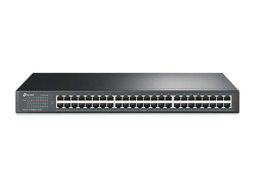 TP-Link TL-SF1048 сетевой коммутатор Неуправляемый Fast Ethernet (10/100) 1U Черный