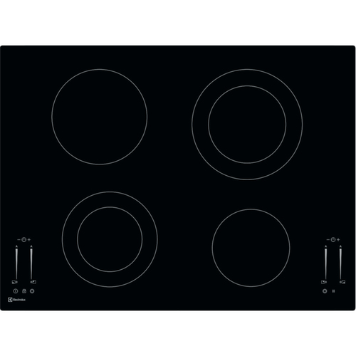Electrolux GK69TSO Черный Встроенный Керамический 4 зона(ы)