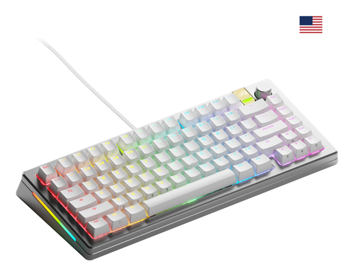 Glorious GMMK 3 PRO Hall Effect 75% Prebuilt Bedraad Zilver Toetsenbord