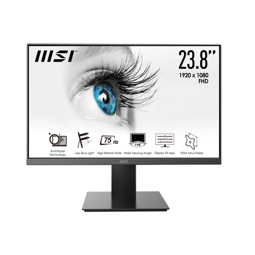 MSI Pro MP241X монитор для ПК 60,5 cm (23.8") 1920 x 1080 пикселей Full HD ЖК Черный