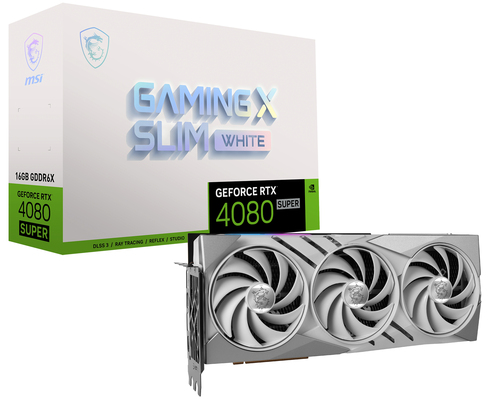 MSI GEFORCE RTX 4080 SUPER 16G GAMING X SLIM WHITE