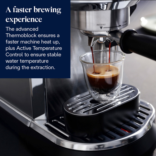 Delonghi De'Longhi Dedica Maestro Espresso Coffee Machine - Stainless Steel - EC950.M, Stainless Steel - image 5