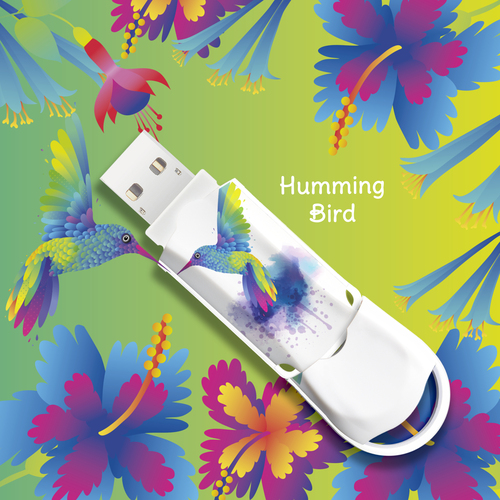 Integral 128GB USB3.0 DRIVE XPRESSION HUMMING BIRD – image 3