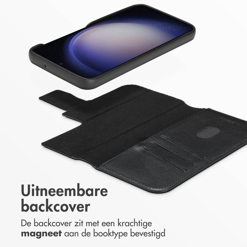 Accezz Leather Bookcase 2-in-1 met MagSafe Samsung Galaxy S23 - Onyx Black, afbeelding 6