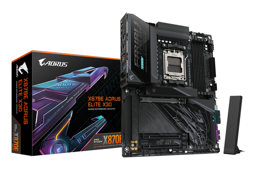 Gigabyte X870E Aorus Elite X3D Atx Amd Ryzen DDR5 Wifi Motherboard – Socket AM5 - image 1