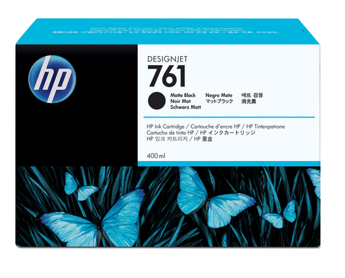 CM991A TINTA HP LF 761 NEGRO MATE T7100 DESIGNJET 400ML CM991A