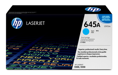 Original HP 645A Cyan Toner Cartridge (C9731A) - image 1