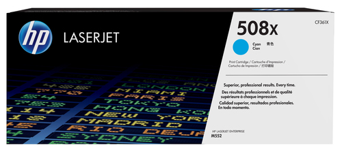 HP 508X High Yield Cyan Original LaserJet Toner Cartridge (CF361X) - image 1