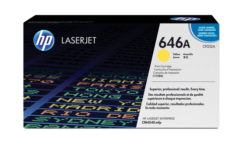 CF032A TONER ORIGINAL HP LASERJET 646A AMARILLO CF032A