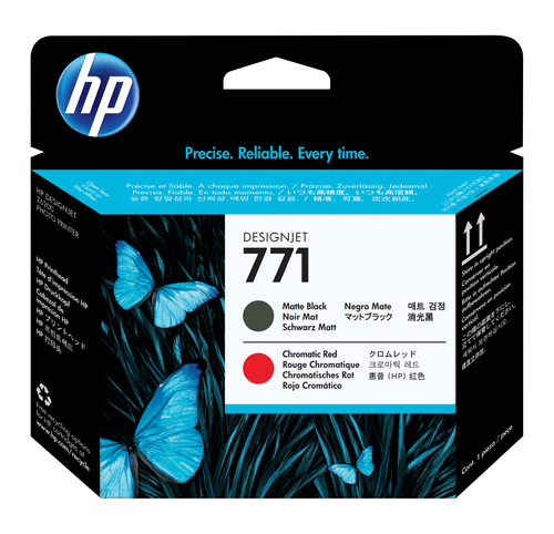 CABEZAL HP LF 771 NEGRO MATTE/ROJO CROMATICO Z6200 775ML CE017A - Código: CE017A | Compra en Guadalajara