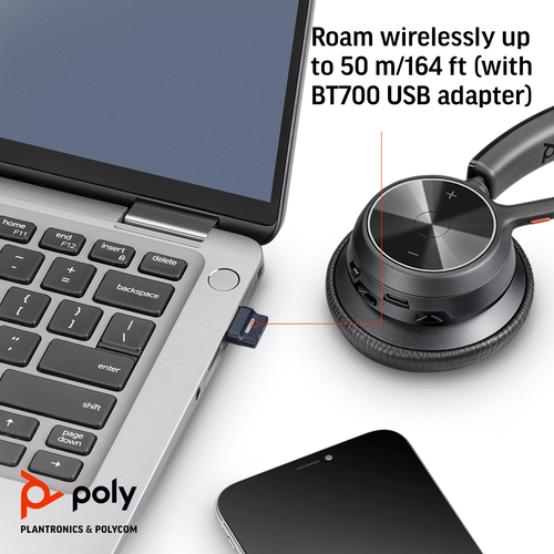 HP Poly Voyager 4320-M USB-A Bluetooth Teams Certified Headset - image 7