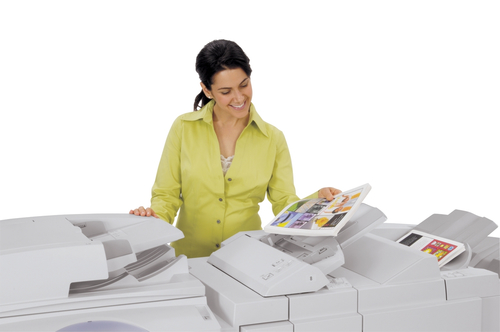 Xerox DC242 copier, GUI, 4 tray, DADF, Light Finisher + Fold