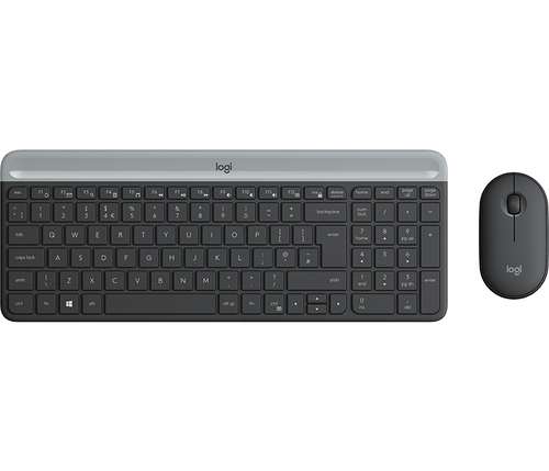 Logitech Desktop MK470 Wireless compact [DE] black