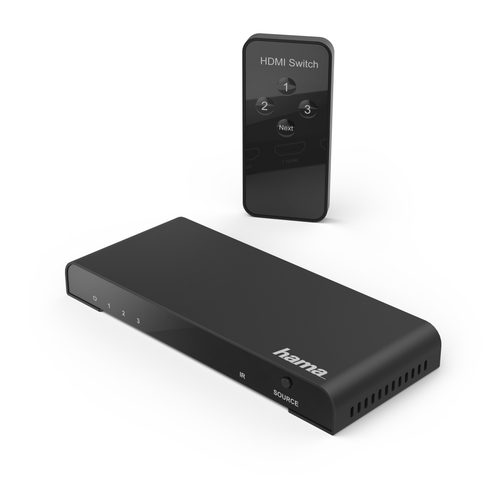 Hama HDMI-SPLITTER 3X1 4K Switch Zwart, afbeelding 2
