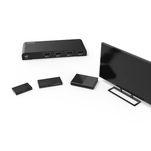 Hama HDMI-SPLITTER 3X1 4K Switch Zwart, afbeelding 4