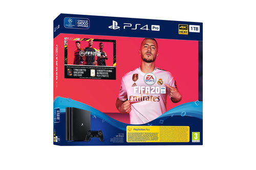 Sony PS4 Pro + FIFA 20 + Voucher 1 TB Wi-Fi Black