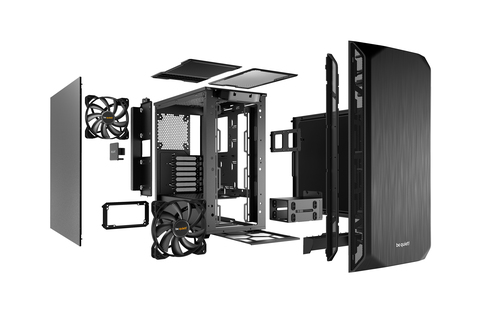 be quiet! Pure Base 500 Black - Midtower, afbeelding 4