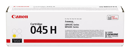 Canon 045H Toner Cartridge High Yield Yellow 1243C002 - image 1