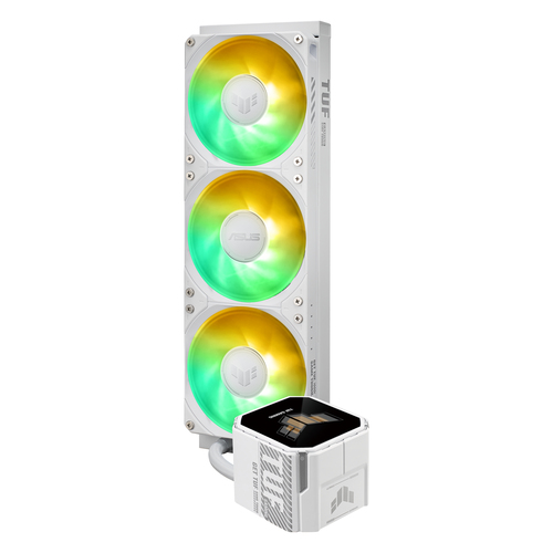 Asus Tuf Gaming LC Iii 360 Argb LCD 300W Tdp White Edition Aio CPU Cooler - 90RC01A2-B0EAY0 - image 4