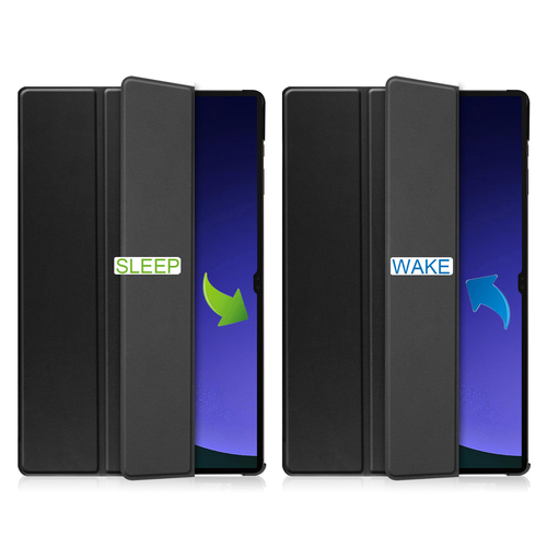 Accezz Trifold Bookcase Samsung Galaxy Tab S9 Ultra Tablethoesje Zwart, afbeelding 4