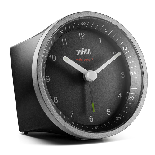 Braun BC07SB-DCF äratuskell Kvarts äratuskell Must, Hõbe