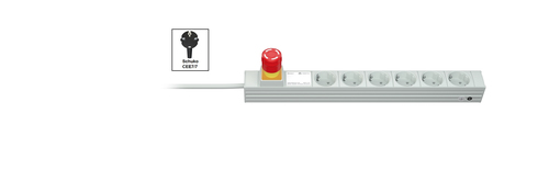 Vertiv Knürr DIS Rack PDU, Protector Emergency Stop Switch, 0U/1U, input Schuko