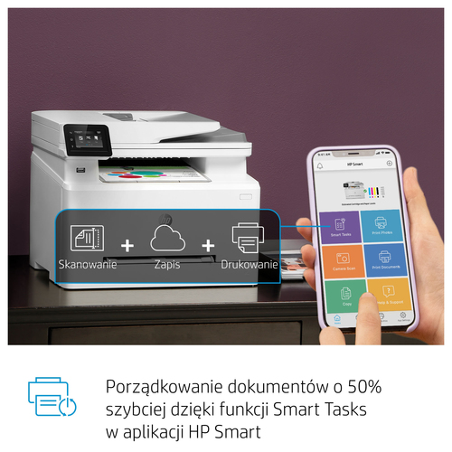 Drukarka wielofunkcyjna laserowa HP LaserJet Pro M283fdw | WI-FI Dupleks Color USB LAN