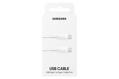 Samsung USB-C Kabel / USB-C naar USB-C kabel, 1m, 45W Oplader Wit, afbeelding 4