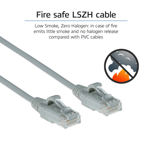 ACT Connectivity LSZH U/UTP CAT6 datacenter slimline patchkabel snagless met RJ45 connectoren, afbeelding 7