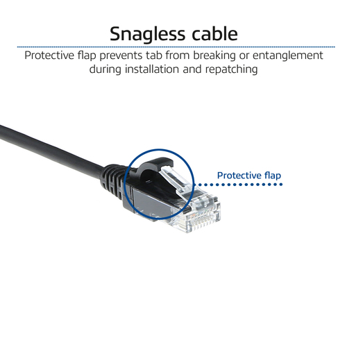 ACT Connectivity LSZH U/UTP CAT6 datacenter slimline patchkabel snagless met RJ45 connectoren, afbeelding 5
