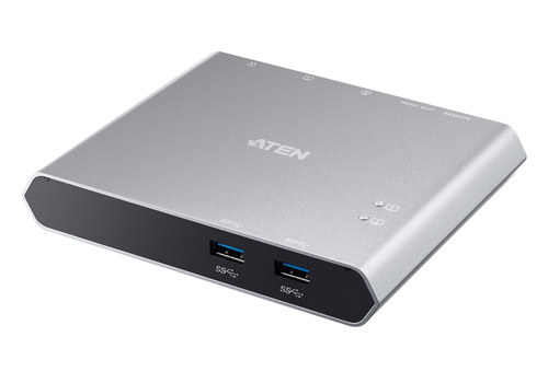 2-PORT USB-C DOCK SWITCH WITH POWEPASS-THROUGH