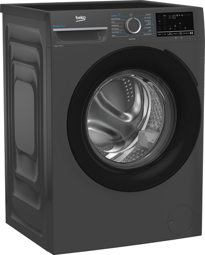 Beko EnergySpin™ BM3WT4841IA 8kg Washing Machine with 1400 rpm - Anthracite - A Rated, Grey - image 2