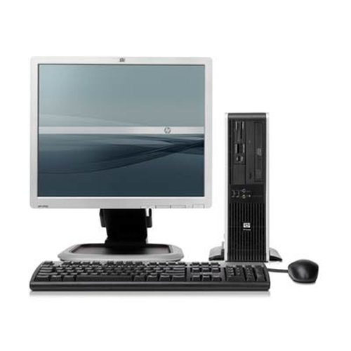 HP Compaq dc7800p Intel Core™2 Duo Processor E6550 Ultra Slim Desktop PC and L1950 Flat Panel Monitor