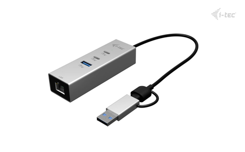 I-tec USB-C/USB-A Metal HUB 3 (2x USB-C, 1x USB-A) Port + 2.5GLAN, afbeelding 3