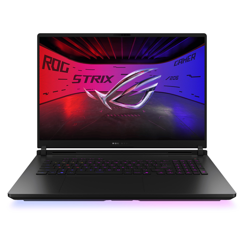 ASUS ROG Strix SCAR 18 G835LX-SA008W Intel Core Ultra 9 275HX Ноутбук 45,7 cm (18") WQXGA 64 GB DDR5-SDRAM 2 TB Твердотельный накопитель (SSD) NVIDIA GeForce RTX 5090 Wi-Fi 7 (802.11be) Windows 11 Home Черный QWERTZ Немецкий