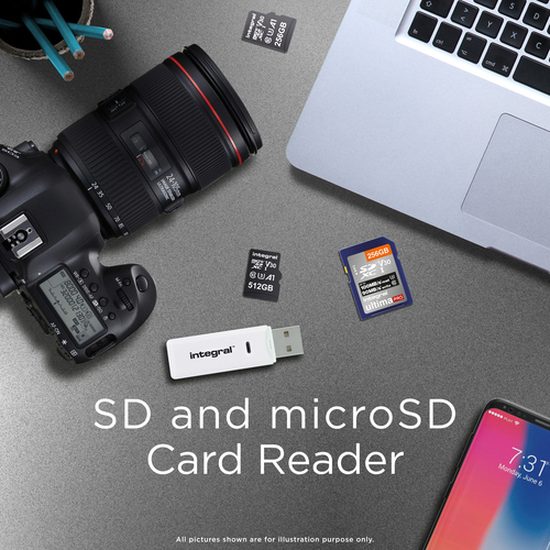 Integral USB 2.0 CARD READER DUAL SLOT SD MICRO SD ETAIL – image 7